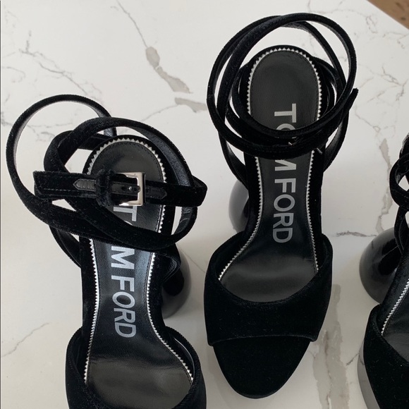 Tom Ford Velvet Disco Platform Sandal - Picture 6 of 16